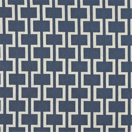 FINE-LINE 54 in. Wide Blue And Off White-Modern-Geometric Upholstery Fabric, Blue And Off White, 54 in. FI3467853